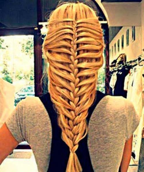 Воздушное плетение кос. Воздушная коса шаг за шагом