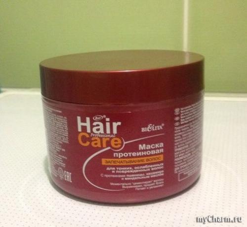 Несмываемая Маска для волос Белита. Bielita / Professional Hair Care Маска Протеиновая Запечатывание волос для тонких, ослабленных и поврежденных волос с протеинами пшеницы, кашемира и миндальным маслом Волшебная Маска от Белита