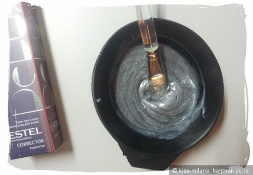 Как достичь графитовый цвет волос. Красивый Пепельный цвет волос с помощью корректора Estel 0/G Графит