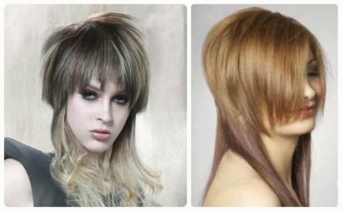 Прямой срез на длинных волосах. Подбор стрижки по форме лица 09