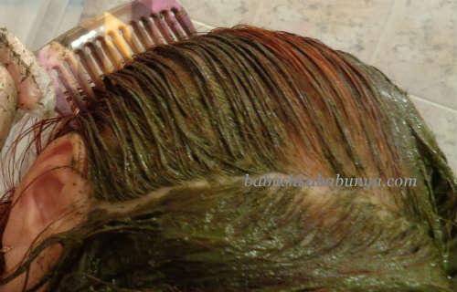 Басма с уксусом. Как я крашусь. Показываю пошагово.