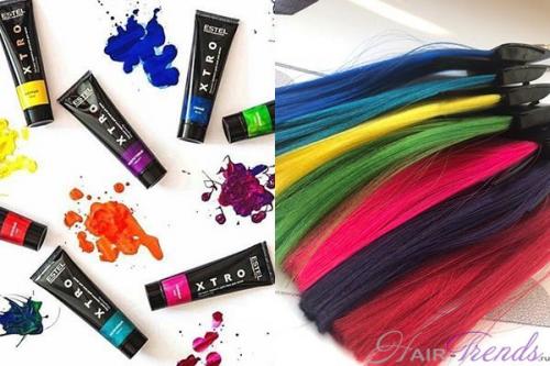 Пигмент прямого действия для волос Estel XTRO. Яркие волосы с российским производителем! Пигмент Estel XTRO, оттенки Красный, Зелёный, Бирюзовый, Синий 05