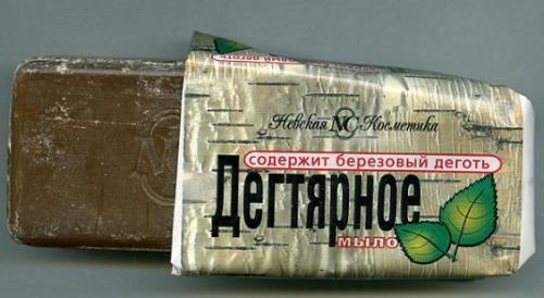Дегтярное мыло для волос от перхоти. Способно ли дегтярное мыло устранить перхоть?