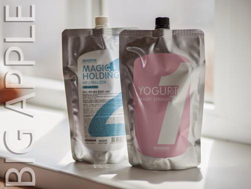 Корейское средство для выпрямления волос. WELCOS Mugens Yogurt Magic Straight Lab - корейское перманентное выпрямление волос.