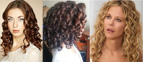 Локоны на средние волосы. Локоны на волосах средней длины