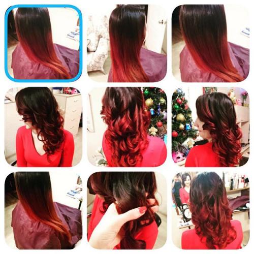 Омбре на темные волосы. Разновидности окрашивания