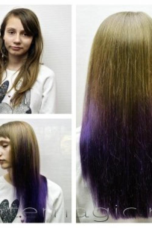 Омбре на темные волосы. Разновидности окрашивания