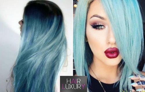 Как покрасить волосы в синий цвет в домашних условиях. Техника окрашивания