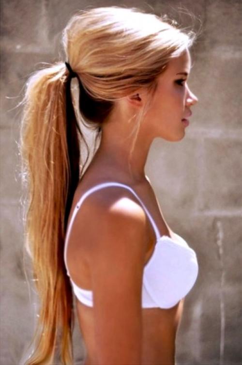 Как сделать хвост, как у бородиной. Как сделать красивый хвост с начесом