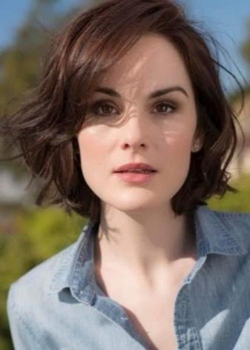 Стрижки на средние волосы типа каре. По форме лица 04