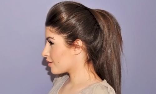 Как сделать хвост, как у бородиной. Как сделать красивый хвост с начесом