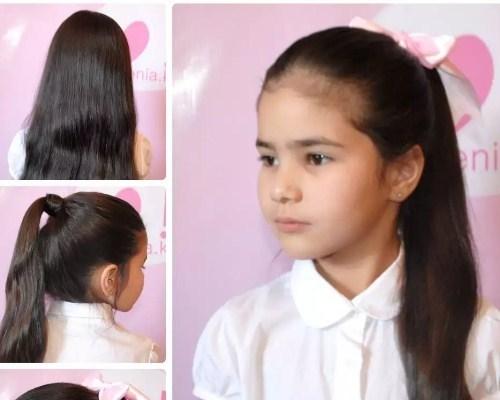 Простые причёски в школу. Самые простые прически в школу
