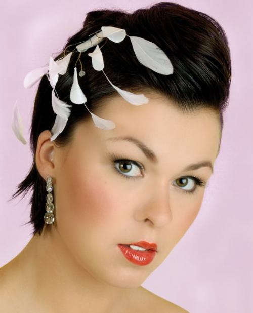 Прически на свадьбу для женщин на короткие волосы. Укладка на короткие волосы без фаты