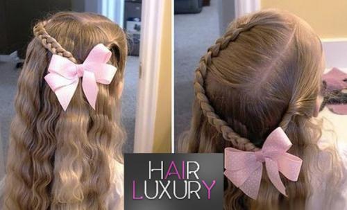 Прически для девочек на средние волосы на 3 года. Волосы средней длины