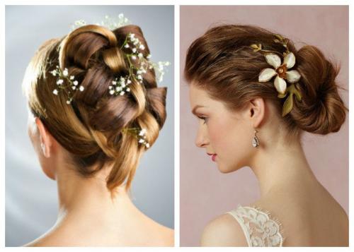 Прически на средние волосы с челкой на свадьбу. Свадебные прически с челкой и без челки