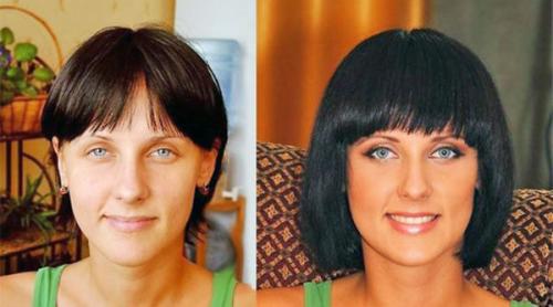 Короткое каре с косой челкой. Самая трендовая идея