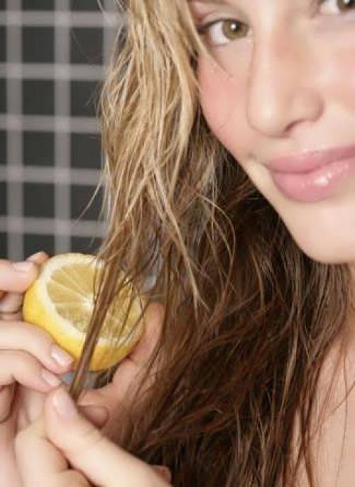 Осветление волос лимоном