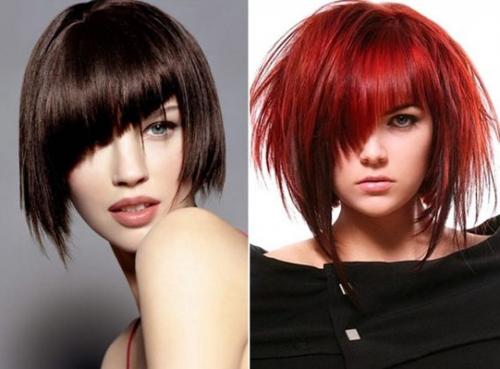 Стрижка боб-каре на темные волосы. Стрижка боб-каре с челкой