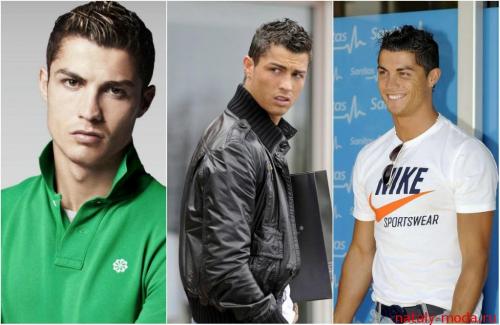 Прически футболистов роналду. Прически Криштиану Роналдо фото