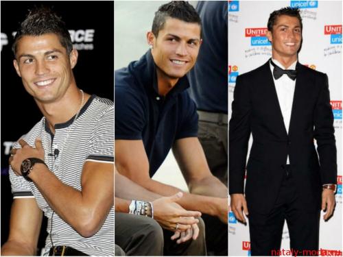 Прически футболистов роналду. Прически Криштиану Роналдо фото