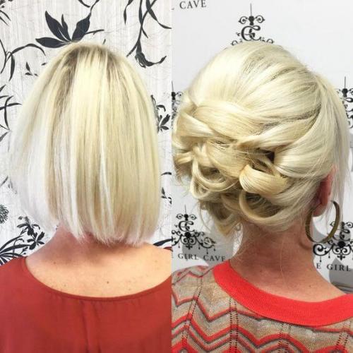 Прически со шпильками для девочек. Прически на короткие волосы 07 Прически со шпильками для девочек. Прически на короткие волосы 07