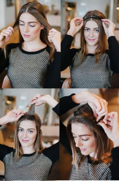 Прически со шпильками для девочек. Прически на короткие волосы 12 Прически со шпильками для девочек. Прически на короткие волосы 12