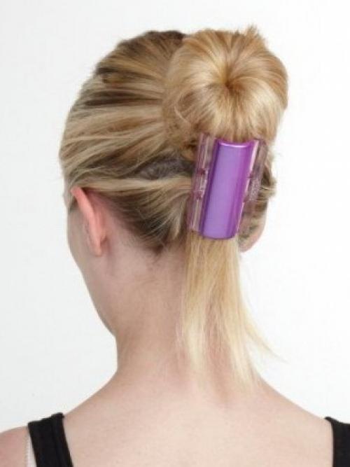 Как заколоть волосы средней длины. Прически с заколками «краб» и «твистер» на средние волосы