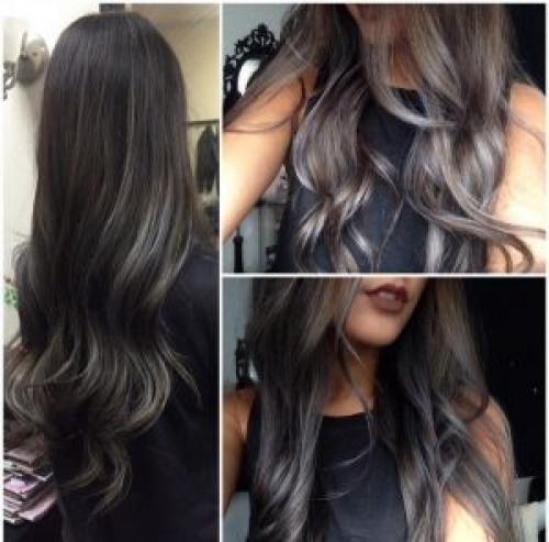 Балаяж на темные волосы. Выбор оттенков для темных волос