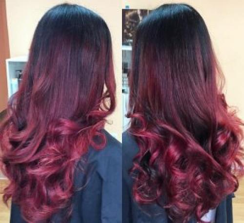 Балаяж на темные волосы. Выбор оттенков для темных волос