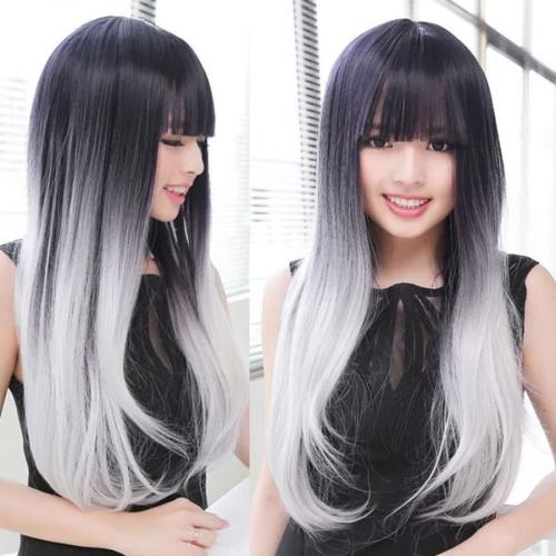 Омбре на темные волосы в домашних условиях