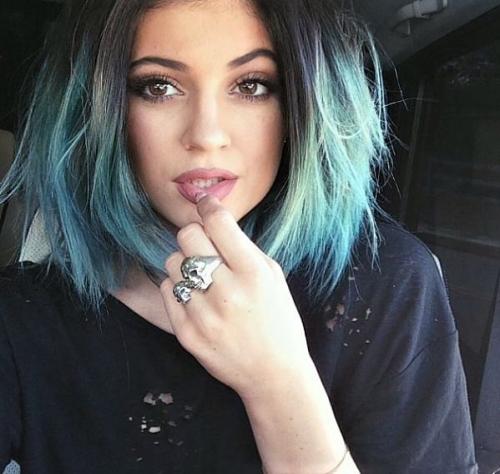 Омбре на темные волосы в домашних условиях