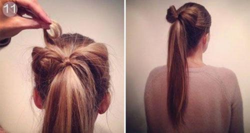 Высокий хвост. Хвост-узел