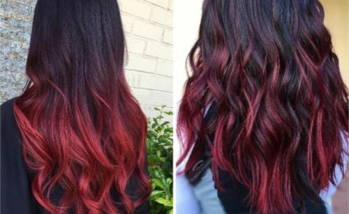 Омбре на темные волосы в домашних условиях