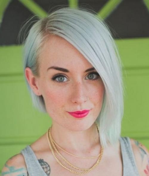 Стрижка асимметрия на среднюю длину. Асимметричная стрижка на средние волосы