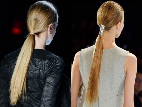 Прическа хвост на средние волосы. Типы прически хвост