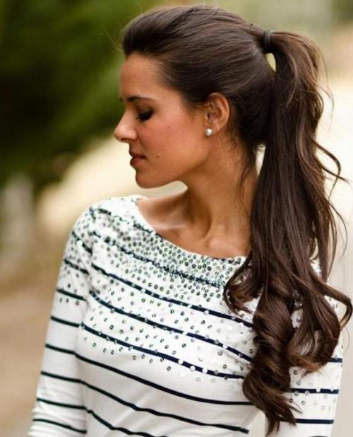 Как сделать высокий хвост самой себе. Подготовка