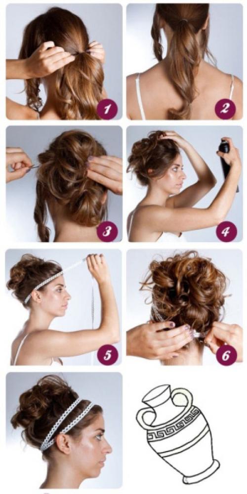 Прически на длинные волосы в домашних условиях на каждый день. Прически на длинные волосы в греческом стиле