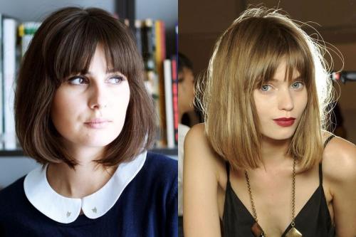 Прямое каре с челкой 2019. Подбор челки для каре