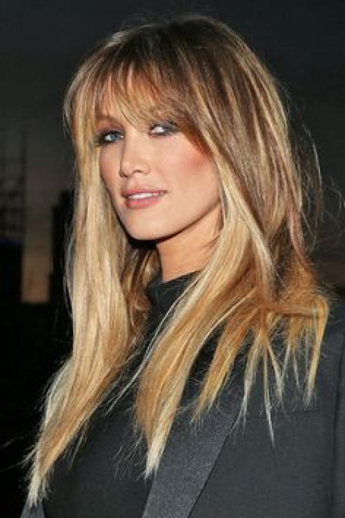 Стрижки на длинные волосы с челкой. Стрижки на длинные волосы каскад с челкой