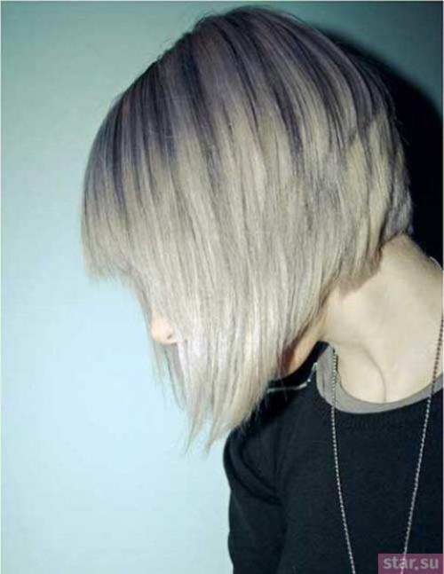 Боб-каре на ножке. Как выглядит стрижка каре на ножке?