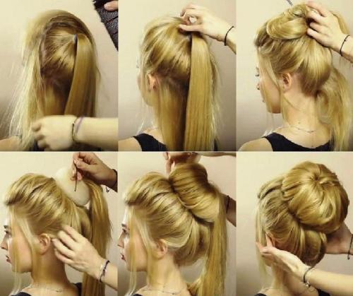 Объемная укладка на средние волосы. Объемные прически на средние волосы своими руками