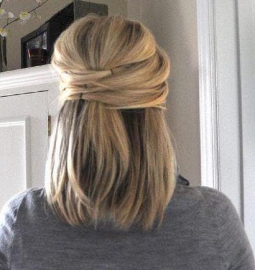 Прическа на волосы до плеч на торжество. Фото быстрых причесок для волос до плеч на каждый день