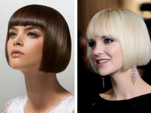 Короткое каре без челки. Модное классическое каре