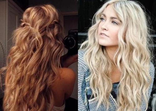 Как сделать объемную укладку на длинные волосы