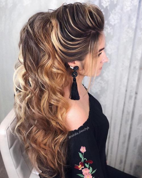 Прически для девушек крутые. Прически для девушек — красивые варианты простых и сложных современных причесок (80 фото) 52