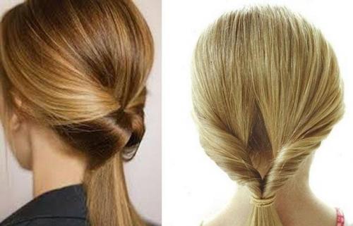 Как сделать небрежный хвост на голове современный. Варианты укладки 02 Как сделать небрежный хвост на голове современный. Варианты укладки 02