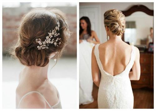 Свадебные прически на короткий волос с челкой. Свадебные прически с челкой и без челки