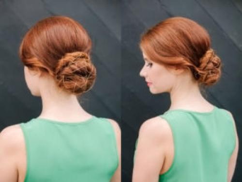 Красивые, но очень легкие прически. Причёска-пучок на каждый день. Мастер класс с фото.