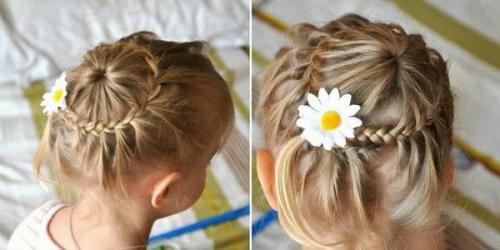 Как заплетать девочку с тонкими волосами. 15