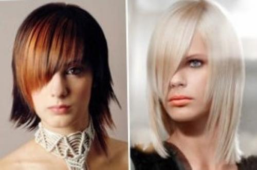 Прически на русые волосы до плеч. Стрижки до плеч с челкой — фото